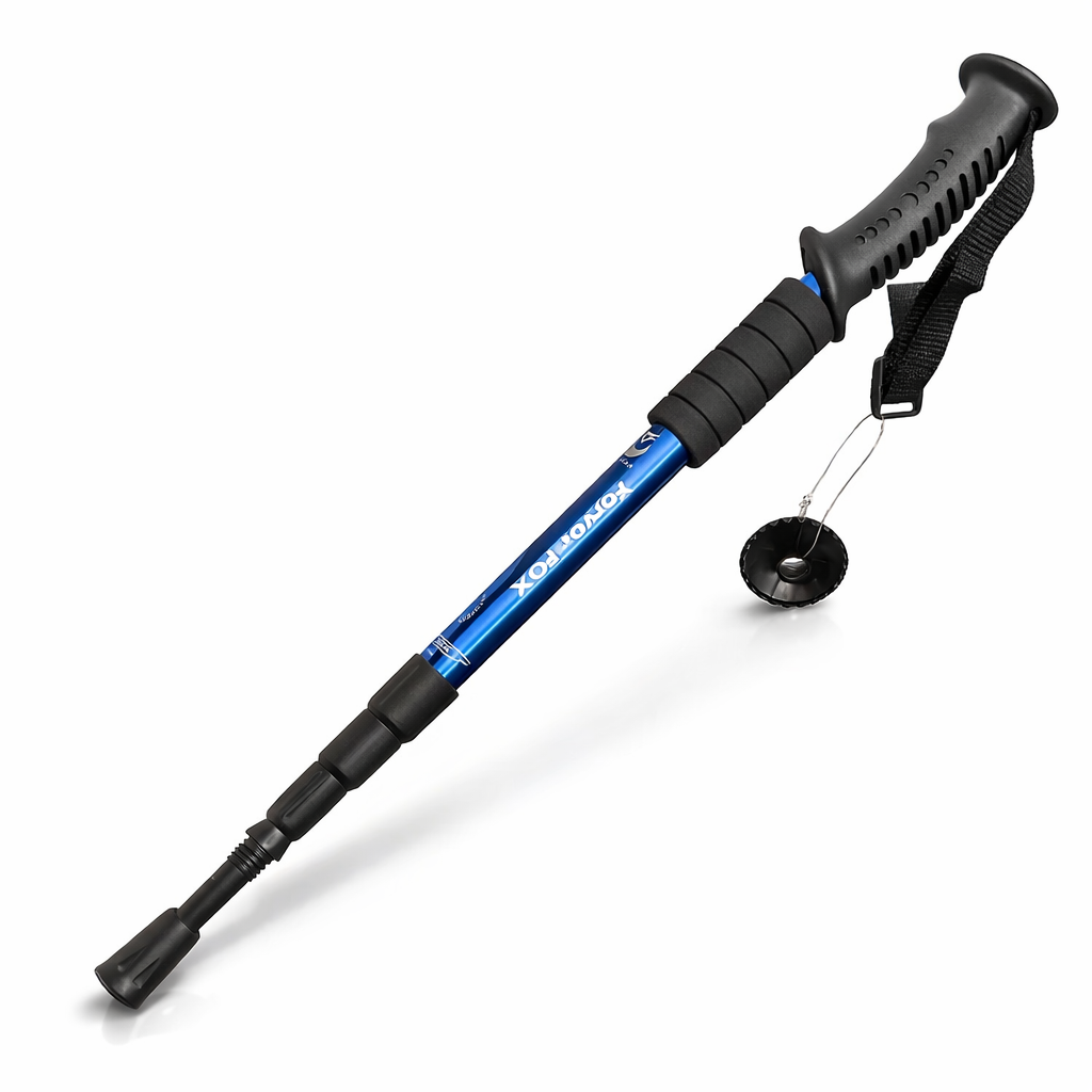 Lightweight Outdoor Trekking Pole with Four Adjustable Height And Anti Slip Grip, Essential for Hiking