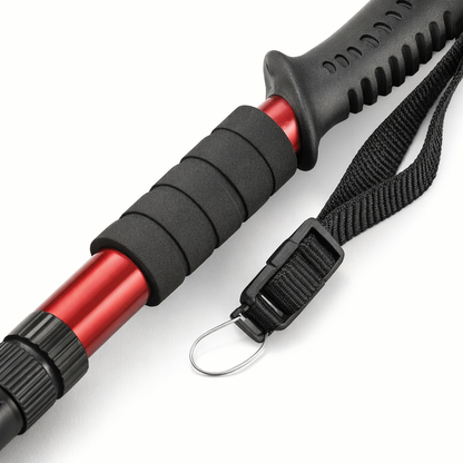 Lightweight Outdoor Trekking Pole with Four Adjustable Height And Anti Slip Grip, Essential for Hiking