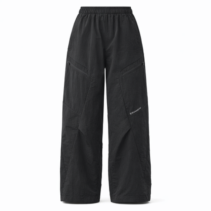Yunzhonglou Men's Fashion Spring/Autumn Outdoor Work Pants, Loose Wide-Leg Hiking Trousers, Multi-Pocket Casual Long Pants, Trekking Pants, Functional Style Trendy Outfit