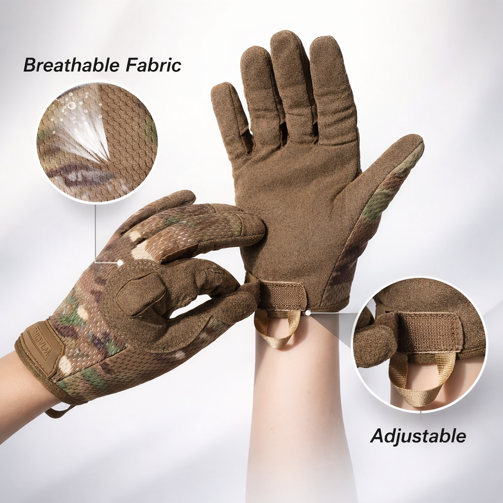 Summer Full Finger Touch Screen Cycling Gloves Are Suitable for Outdoor Fishing, Hiking, Cycling, Men And Women Spring, Summer And Autumn, Genuine Microfiber, Exclusively for Europe And America