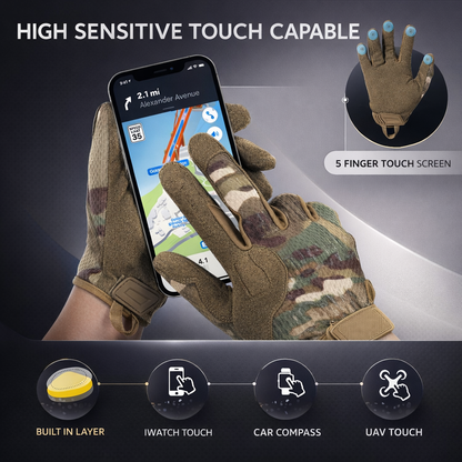 Summer Full Finger Touch Screen Cycling Gloves Are Suitable for Outdoor Fishing, Hiking, Cycling, Men And Women Spring, Summer And Autumn, Genuine Microfiber, Exclusively for Europe And America