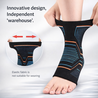 1pc Outdoor Compression Ankle Support | Polyester, Absorption and Pressure for Hiking and Fitness