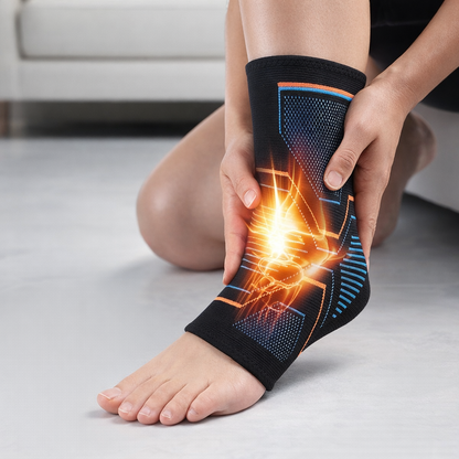 1pc Outdoor Compression Ankle Support | Polyester, Absorption and Pressure for Hiking and Fitness