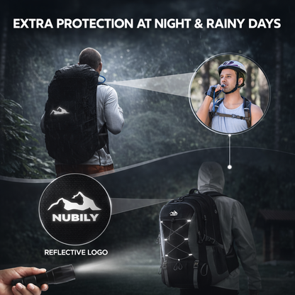 NUBILY 50L Hiking Backpack Camping Backpack for Men Women Lightweight HIking Daypack Outdoor Travel Daypack
