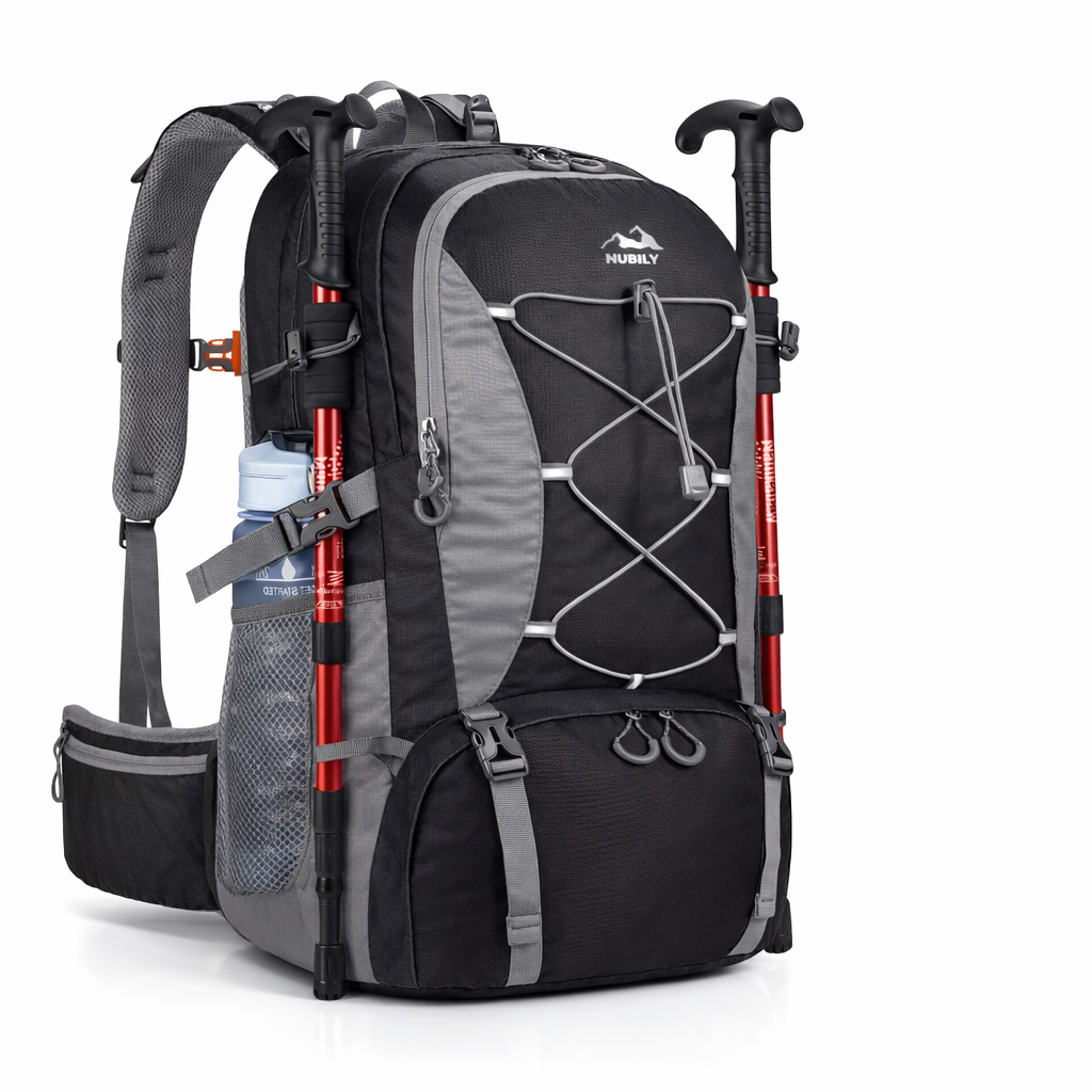 NUBILY 50L Hiking Backpack Camping Backpack for Men Women Lightweight HIking Daypack Outdoor Travel Daypack