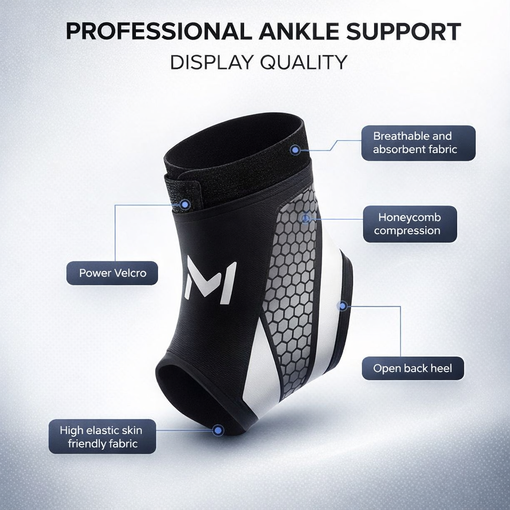 Breathable Fixed Compression Ankle Support Socks for Preventing Ankle Sprains, Suitable for Hiking And Outdoor Cycling.