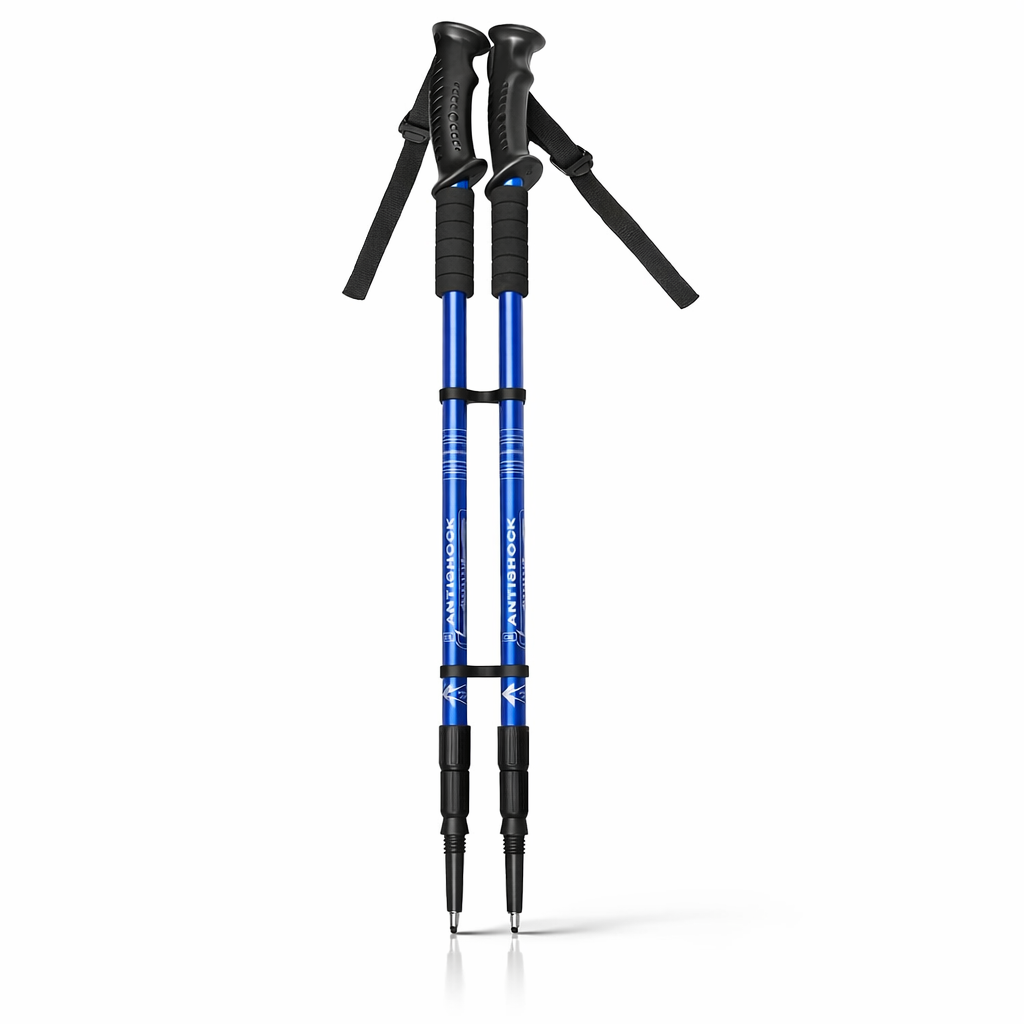 2pcs Adjustable Aluminum Alloy Trekking Poles 59.99 cm - 151.38 cm Adjustable at Will, Suitable for Hiking, Rock Climbing And Outdoor Adventure - Perfect Labor Day Equipment for Hiking Enthusiasts