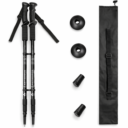 2pcs Adjustable Aluminum Alloy Trekking Poles 59.99 cm - 151.38 cm Adjustable at Will, Suitable for Hiking, Rock Climbing And Outdoor Adventure - Perfect Labor Day Equipment for Hiking Enthusiasts