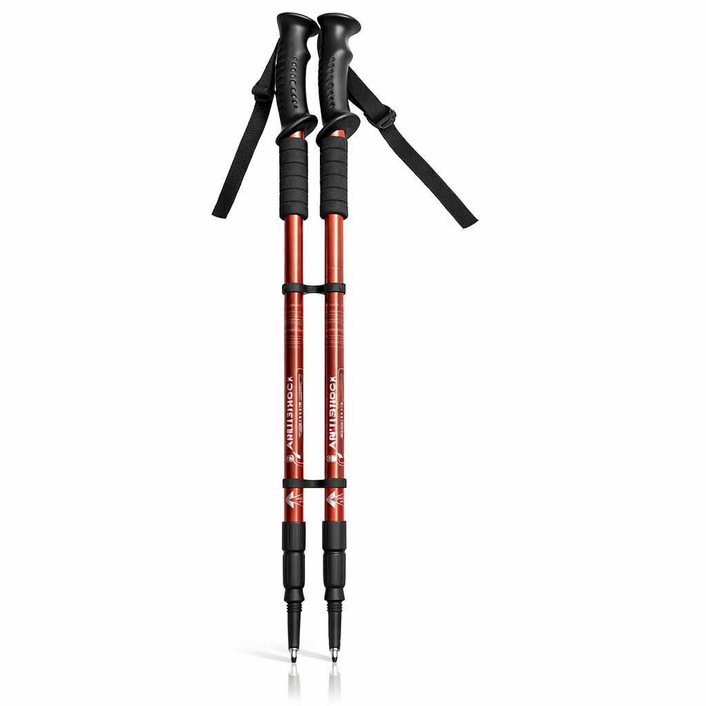 2pcs Adjustable Aluminum Alloy Trekking Poles 59.99 cm - 151.38 cm Adjustable at Will, Suitable for Hiking, Rock Climbing And Outdoor Adventure - Perfect Labor Day Equipment for Hiking Enthusiasts