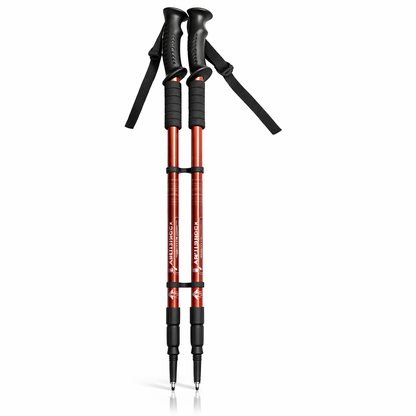 2pcs Adjustable Aluminum Alloy Trekking Poles 59.99 cm - 151.38 cm Adjustable at Will, Suitable for Hiking, Rock Climbing And Outdoor Adventure - Perfect Labor Day Equipment for Hiking Enthusiasts