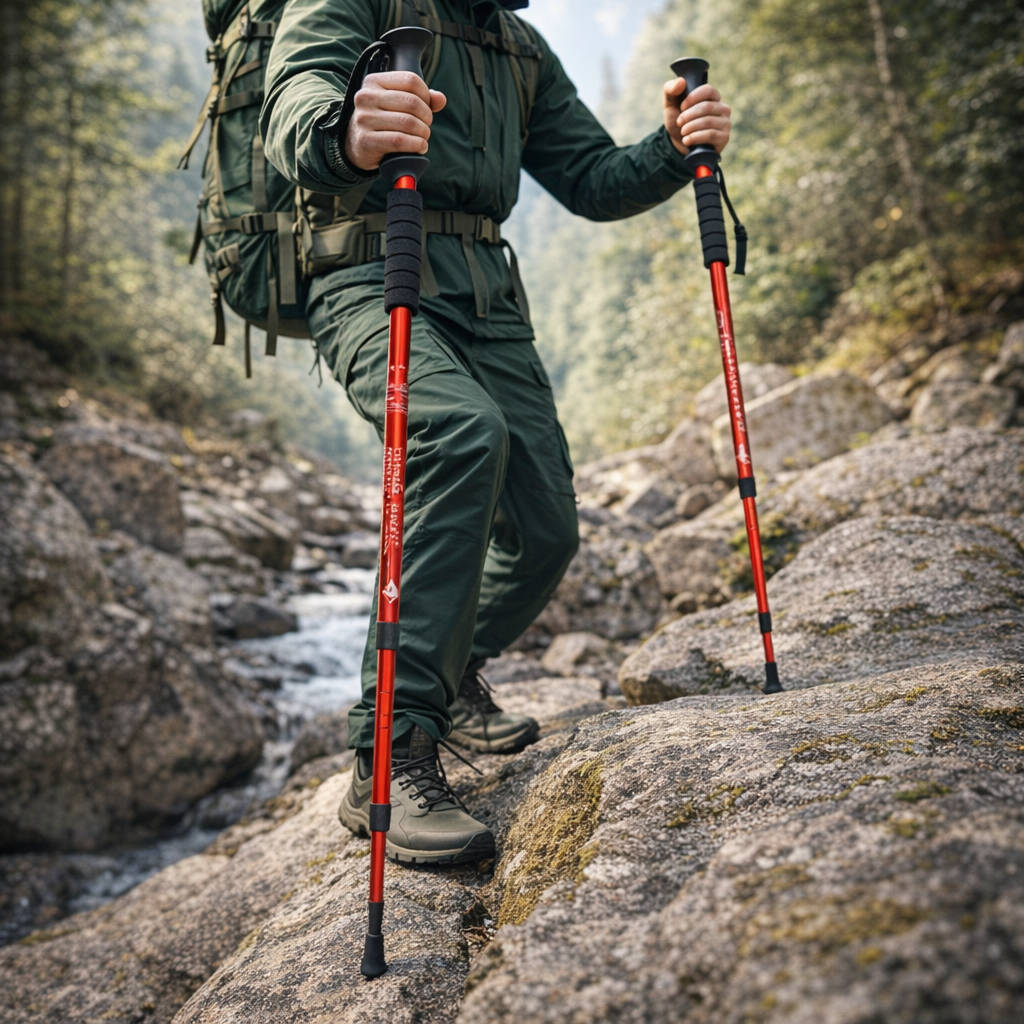 2pcs Adjustable Aluminum Alloy Trekking Poles 59.99 cm - 151.38 cm Adjustable at Will, Suitable for Hiking, Rock Climbing And Outdoor Adventure - Perfect Labor Day Equipment for Hiking Enthusiasts