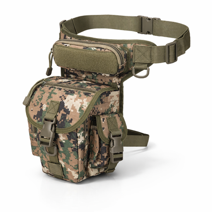 Men's Waist Bag Tactical Drop Leg Pouch Bag Type B Cross Over Leg Rig Outdoor Bike Cycling Hiking Thigh Bag
