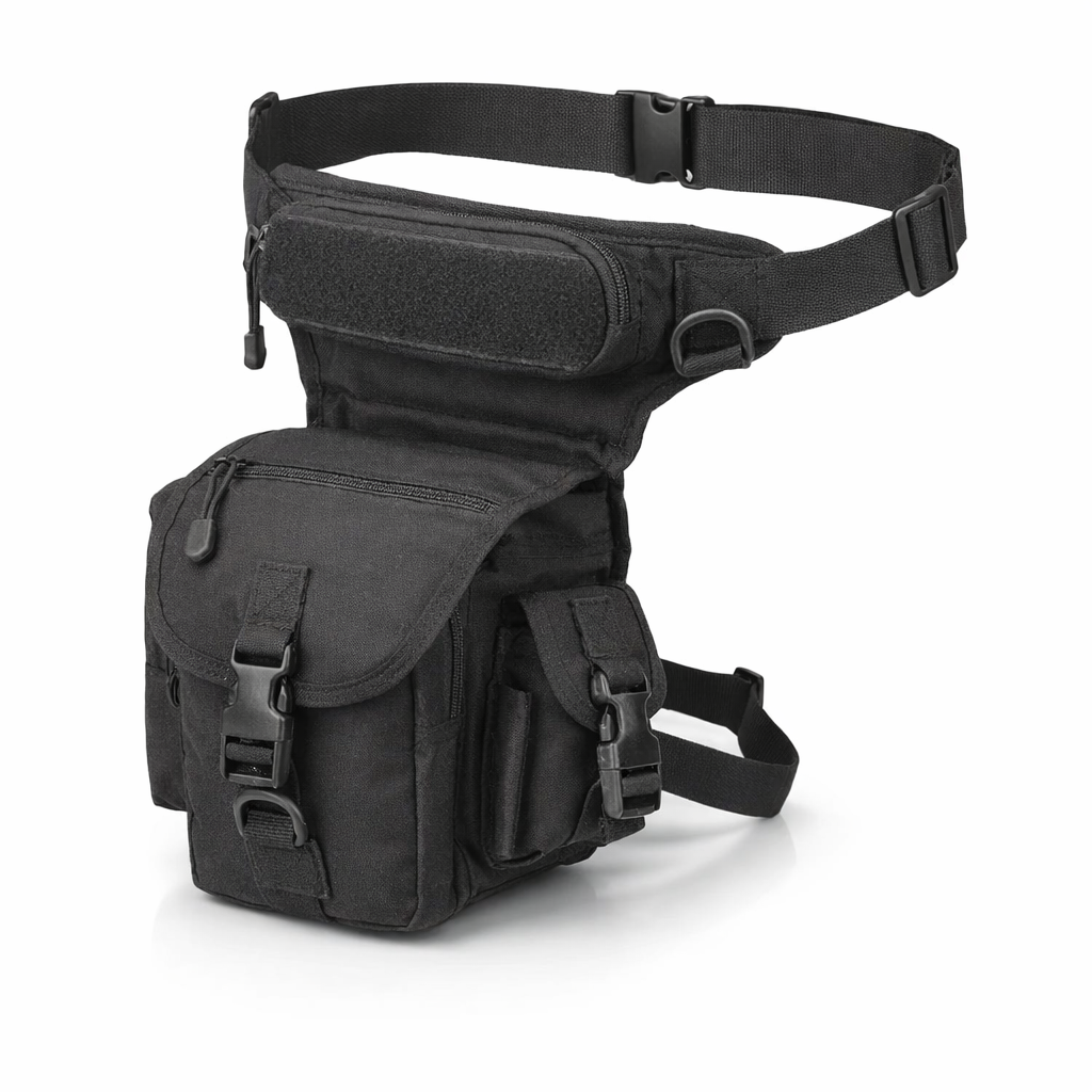 Men's Waist Bag Tactical Drop Leg Pouch Bag Type B Cross Over Leg Rig Outdoor Bike Cycling Hiking Thigh Bag