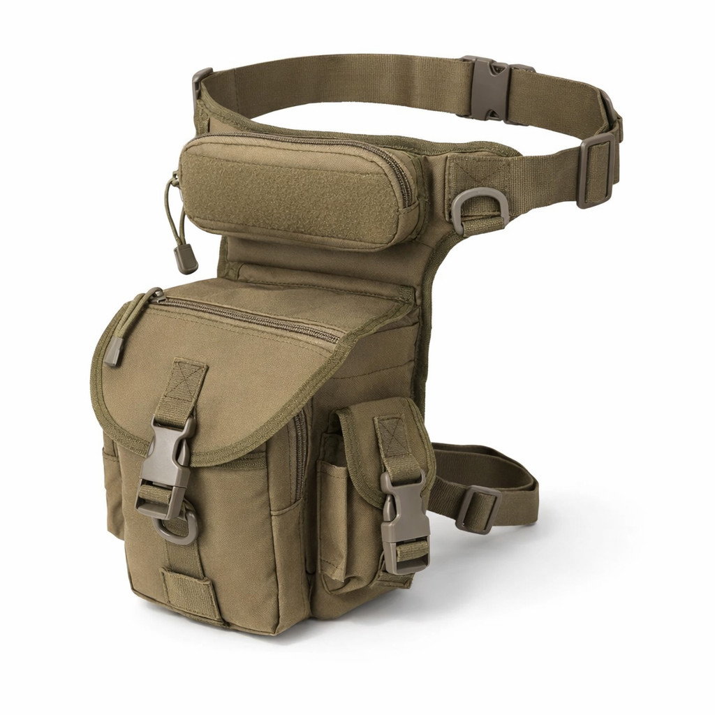 Men's Waist Bag Tactical Drop Leg Pouch Bag Type B Cross Over Leg Rig Outdoor Bike Cycling Hiking Thigh Bag
