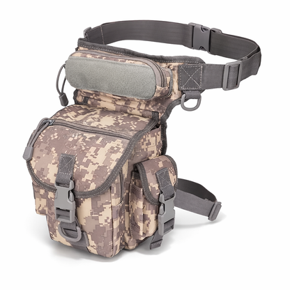 Men's Waist Bag Tactical Drop Leg Pouch Bag Type B Cross Over Leg Rig Outdoor Bike Cycling Hiking Thigh Bag