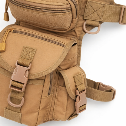 Men's Waist Bag Tactical Drop Leg Pouch Bag Type B Cross Over Leg Rig Outdoor Bike Cycling Hiking Thigh Bag