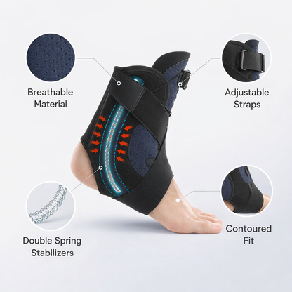 Enkelbrace voor verstuikte enkelsteun met zijstabilisatoren voor heren Dames Enkelspalk Stabilisator Herstel Tendinitis