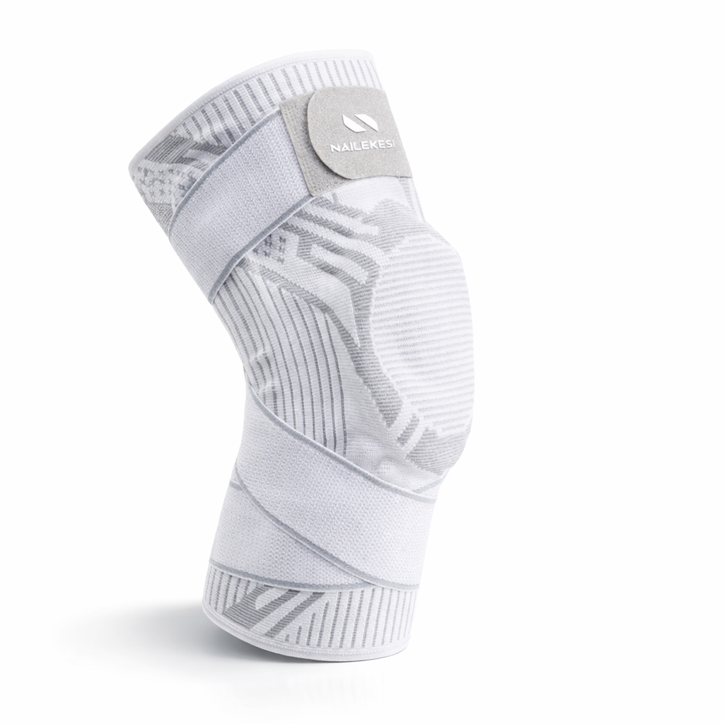 1 Pc Knie Ondersteuning Bretels Band Elastische Sport Bandage Compressie Protector Pad Verlicht Gym Fitness Kniebeschermers Verwondingen Volleybal