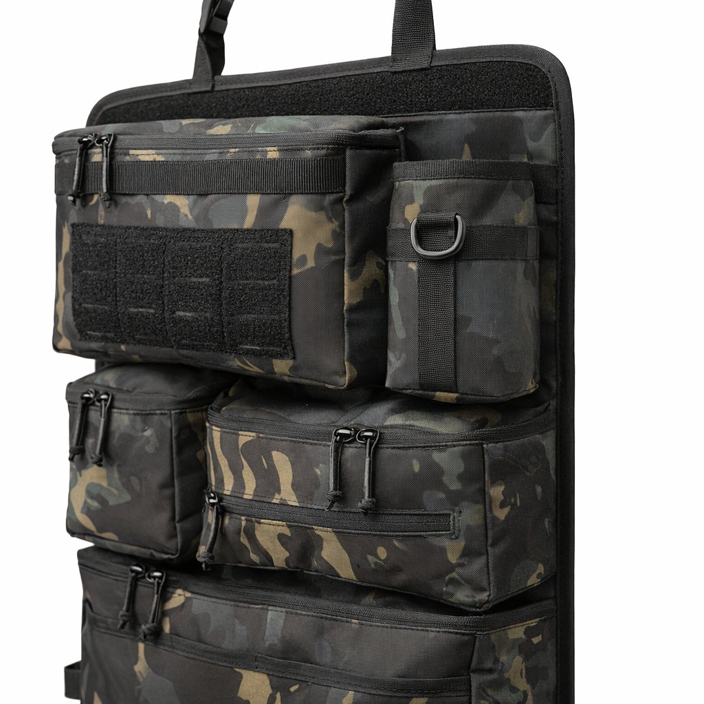 Multifunctionele bagage-organizer en opbergtas, tactische opbergtas voor achterbank in de auto, hangende achterbanktas