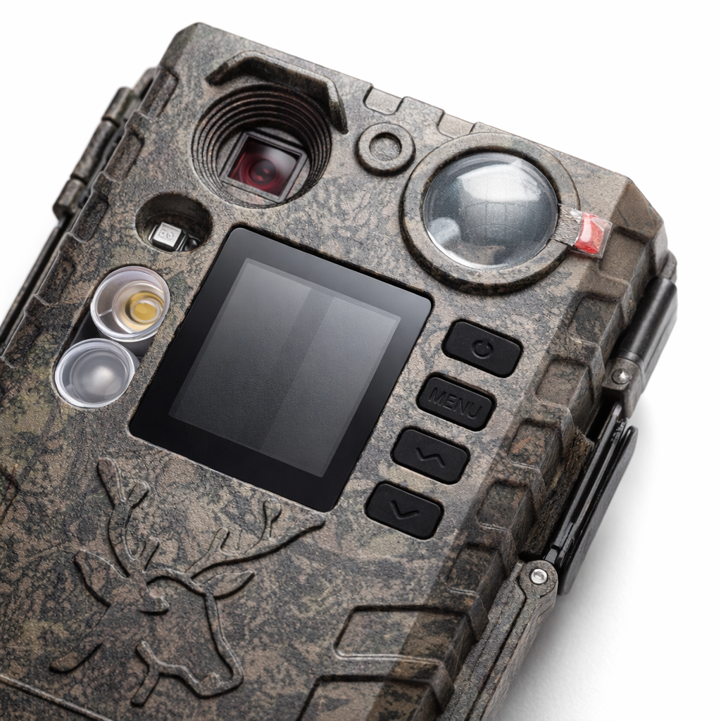 BolyGuard Trail Camera BG410-D 37MP 4K HD Solar Optioneel Dubbele flits Nachtzicht (940nm IR + witte LED) Jacht- en wildlifecamera
