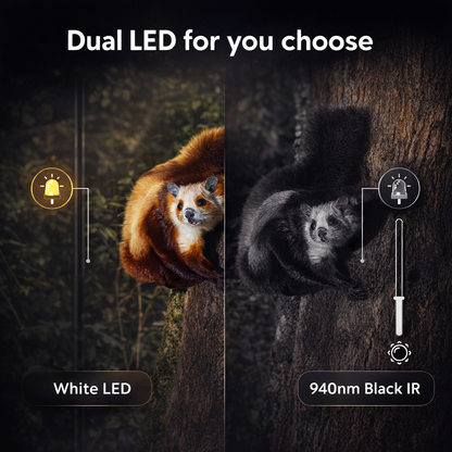 BolyGuard Trail Camera BG410-D 37MP 4K HD Solar Optioneel Dubbele flits Nachtzicht (940nm IR + witte LED) Jacht- en wildlifecamera