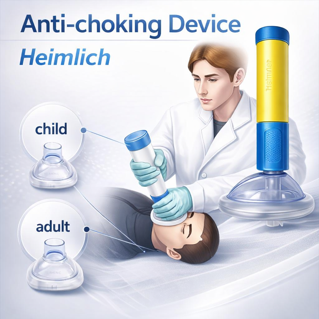 Anti-verstikkingsapparaat Noodreddingsset CPR-gecertificeerd luchtwegmasker voor volwassenen en kinderen Heimlich Manoeuvre EHBO-huisveiligheid