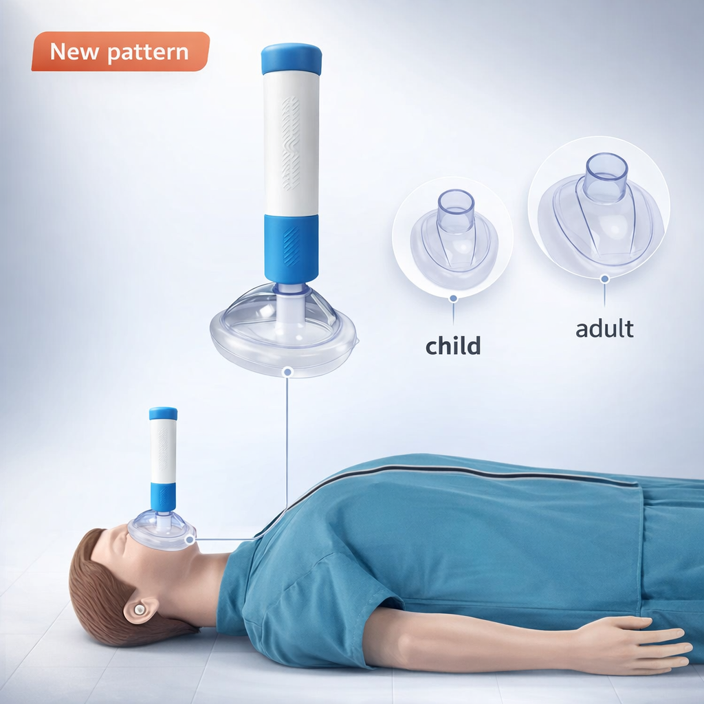 Anti-verstikkingsapparaat Noodreddingsset CPR-gecertificeerd luchtwegmasker voor volwassenen en kinderen Heimlich Manoeuvre EHBO-huisveiligheid