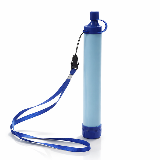 1 stuk waterfilter voor buiten, persoonlijk waterfiltratiesysteem met rietje, noodwaterzuiveraar voor kamperen, wandelen, klimmen