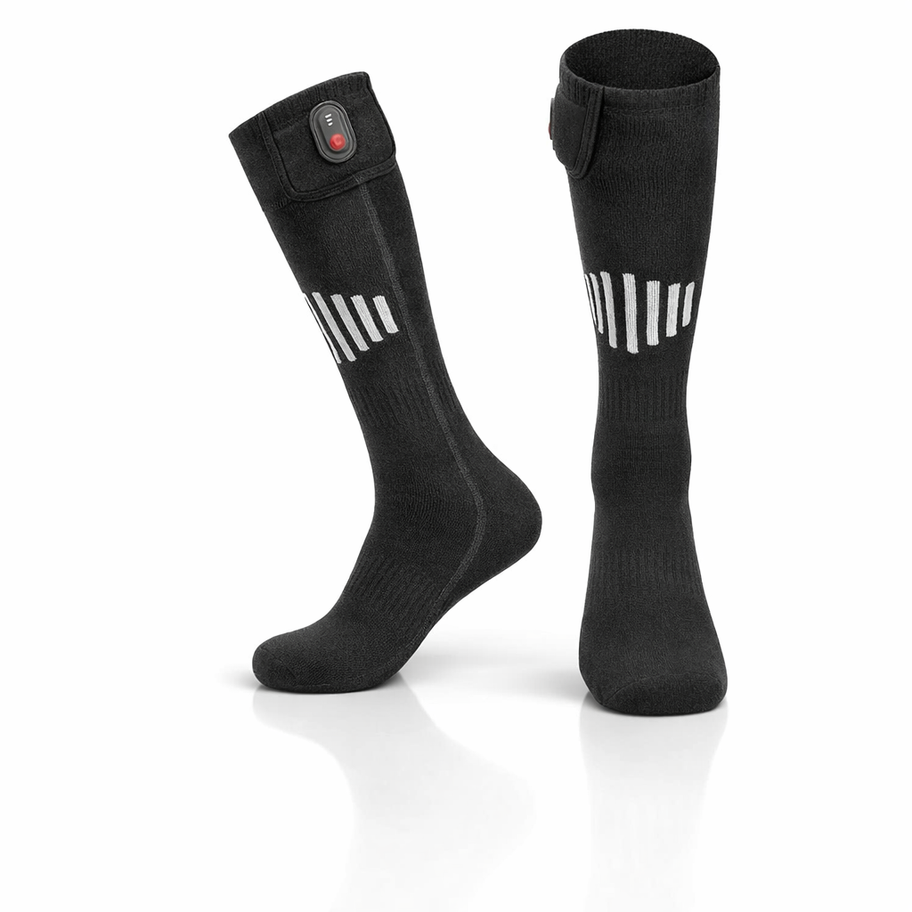 65 ℃   Verwarmde sokken Winterwarmte 5000mAh USB oplaadbare verwarmingssokken Outdoor Ski Verwarmde laarzen Sneeuwscooter Skisok
