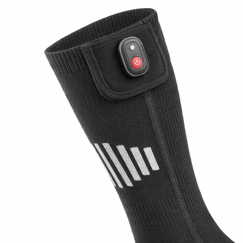 65 ℃   Verwarmde sokken Winterwarmte 5000mAh USB oplaadbare verwarmingssokken Outdoor Ski Verwarmde laarzen Sneeuwscooter Skisok