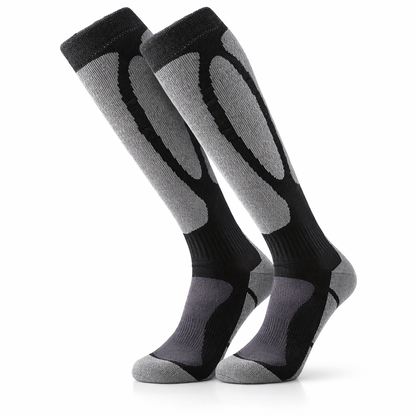 One Pair of Winter Thermal Socks for Skiing And Snowboarding, Suitable for Both Men And Women, Designed for Outdoor Sports And Hiking, Featuring Cushioned Terry Towel Bottoms