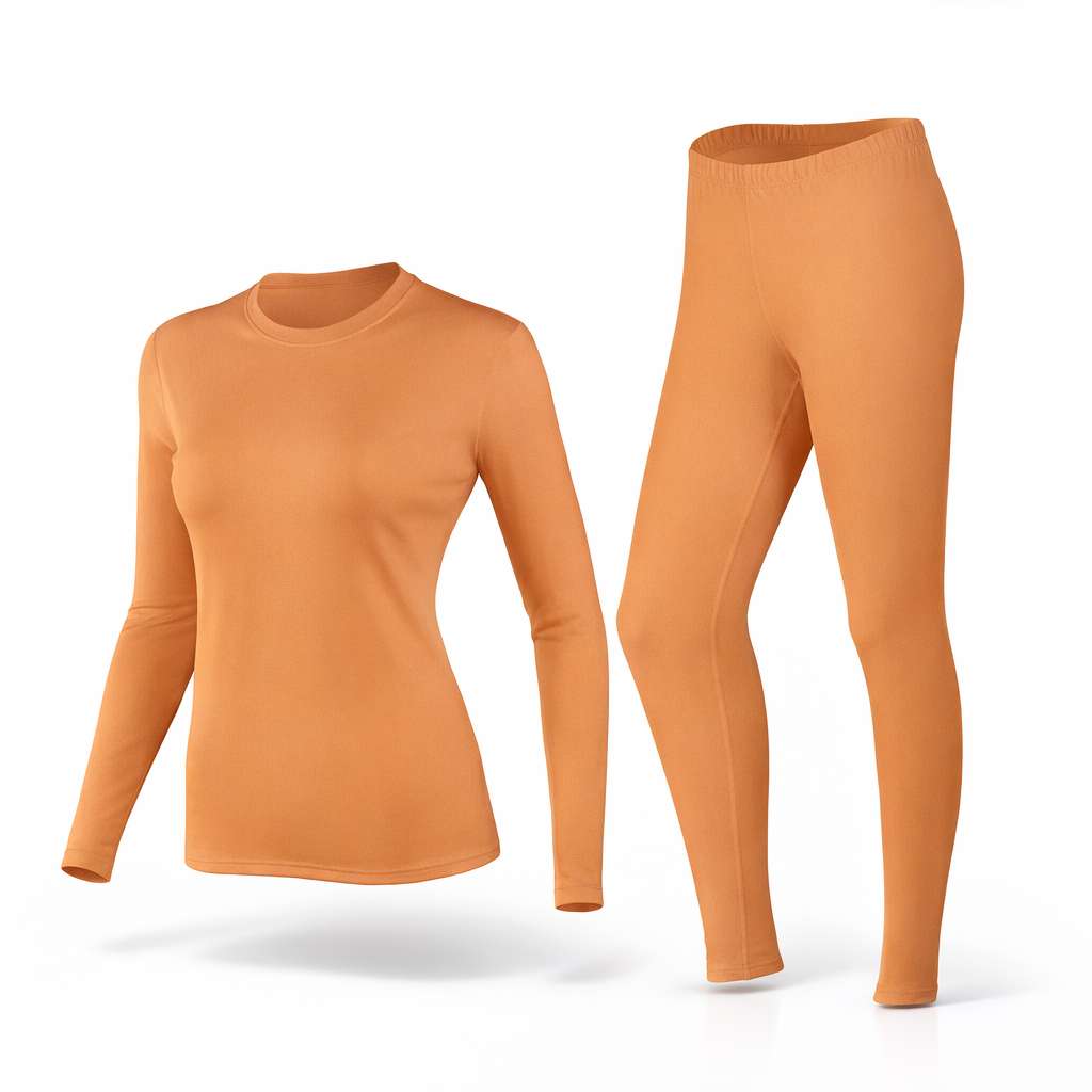 2pcs Warm Base Layer Set, Autumn Shirt And Tights Women'S Thermal Underwear Fleece Heat Ski Base Layer Sweater And Leggings Winter