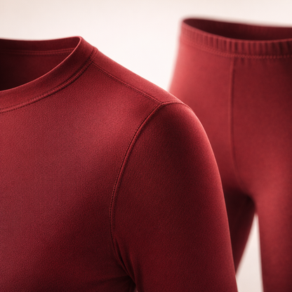 2pcs Warm Base Layer Set, Autumn Shirt And Tights Women'S Thermal Underwear Fleece Heat Ski Base Layer Sweater And Leggings Winter