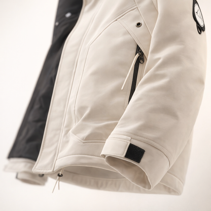 Women's Padded Hooded Jacket - Outdoor Padded Coat
