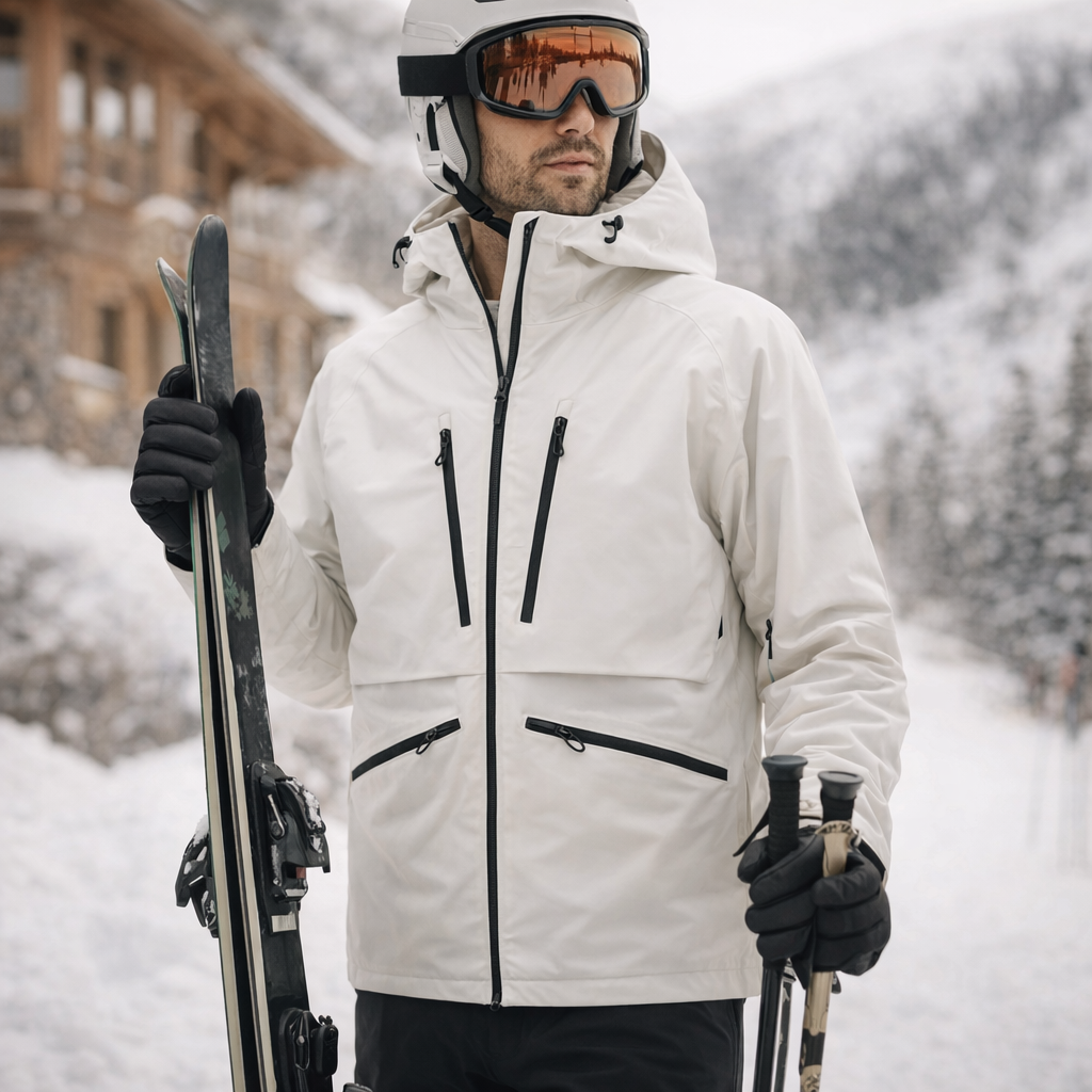 Multifunctional Men Skiing Jacket Winter Insulated Snow Tops Multiple zippers Ski Hoodie Unisex Outdoor Sports Clothes