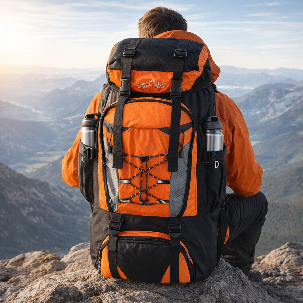 80L bergbeklimmen rugzak grote capaciteit reisrugzak verstelbare riem bergbeklimmen rugzak voor buitensporten