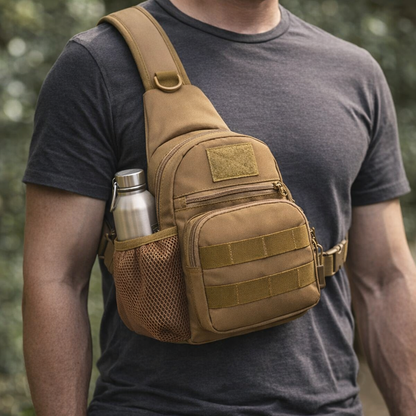 Borsttas Crossbodytassen Outdoor Sport Reizen Sling Schoudertas voor Heren Dames Wandelen Kampeeruitrusting Rugzak
