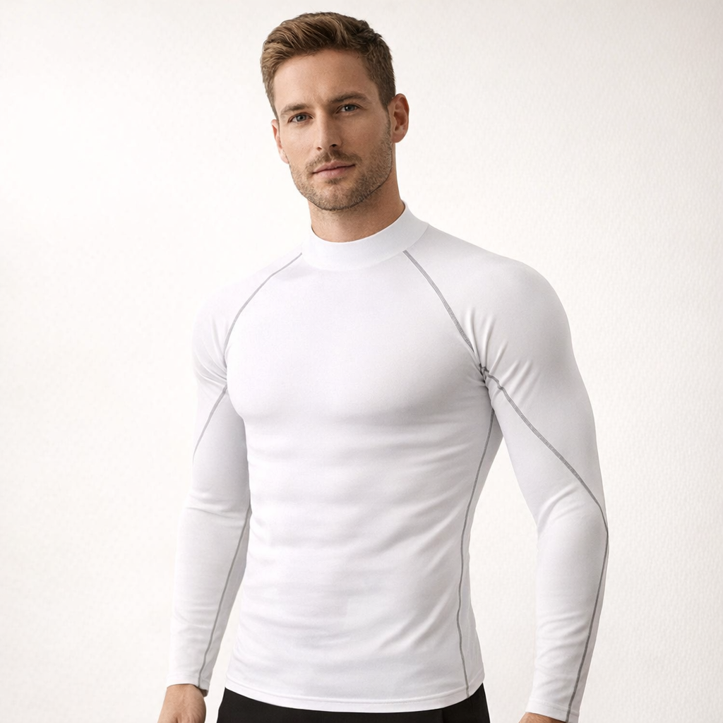 Heren Sport T-shirt Sneldrogend Bodybuilding Running Shirt Lange mouw Compressie Top Gym T-shirt Heren Fitness Strakke Rashgard