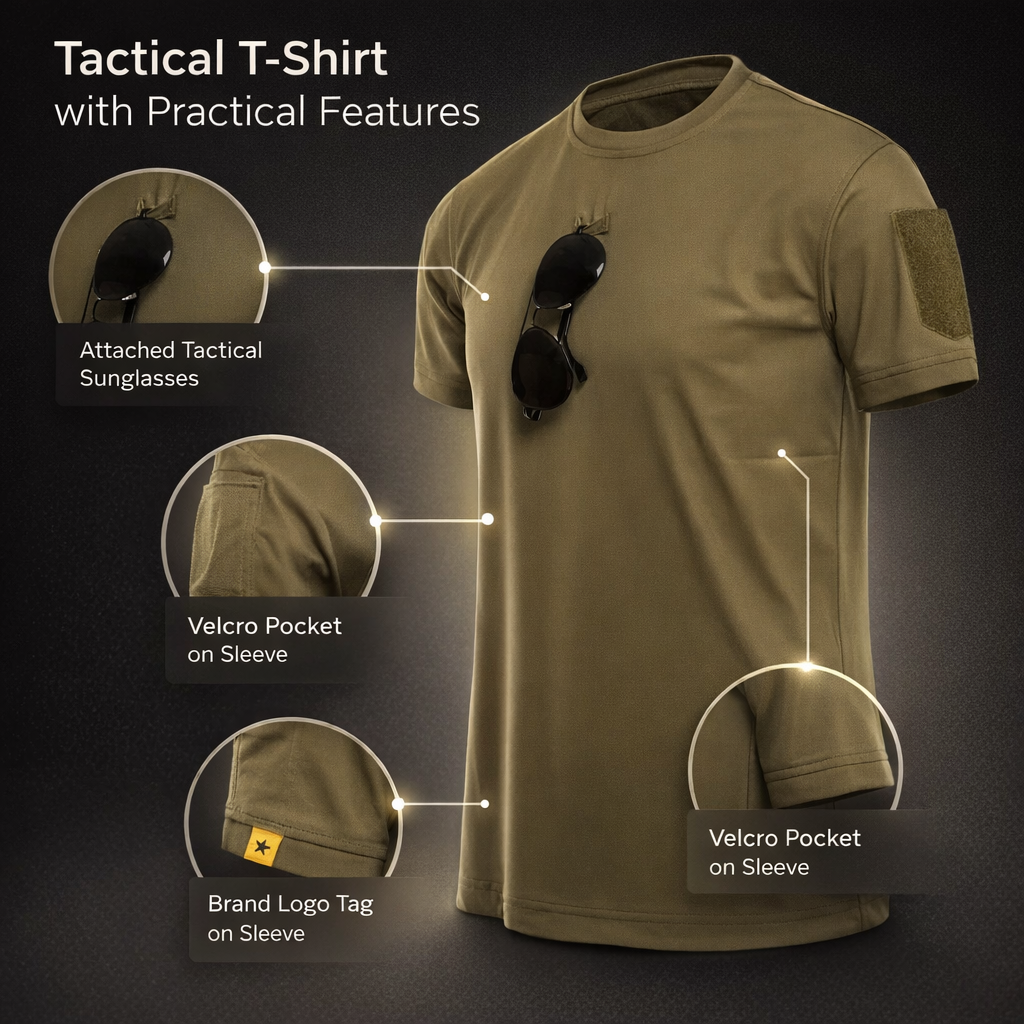 Mannen Zomer Sneldrogend Ademend Elastisch Militaire Tactische Shirts Pullerover Wandelen Camping Tops Klimmen Tees Sport Gym T-shirt