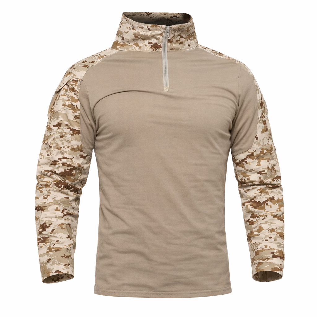 Outdoor Tactische Wandelen T-shirts Mannen Combat Militaire Leger CP Camouflage Lange Mouw Jacht Klimmen Shirt Katoen Sportkleding