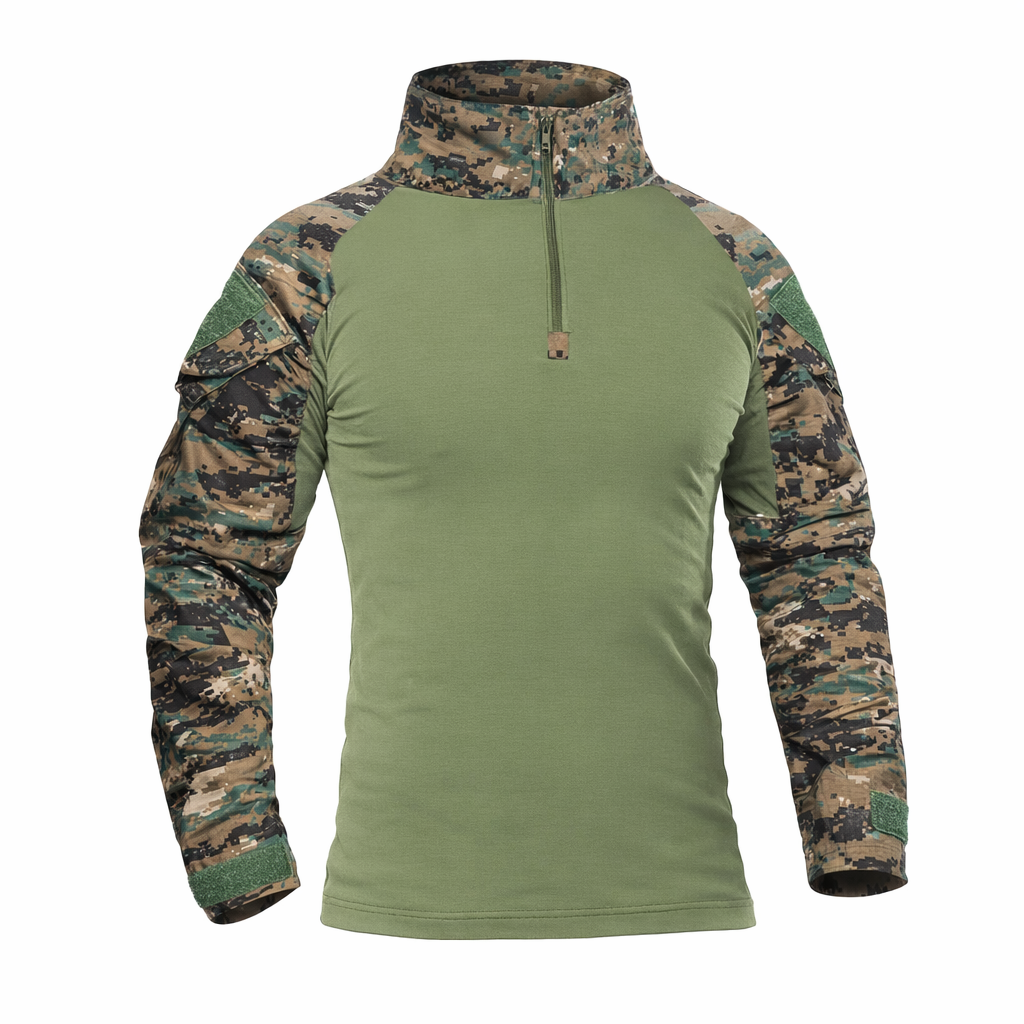 Outdoor Tactische Wandelen T-shirts Mannen Combat Militaire Leger CP Camouflage Lange Mouw Jacht Klimmen Shirt Katoen Sportkleding