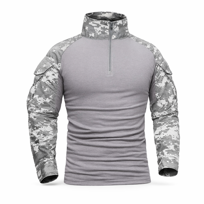 Outdoor Tactische Wandelen T-shirts Mannen Combat Militaire Leger CP Camouflage Lange Mouw Jacht Klimmen Shirt Katoen Sportkleding