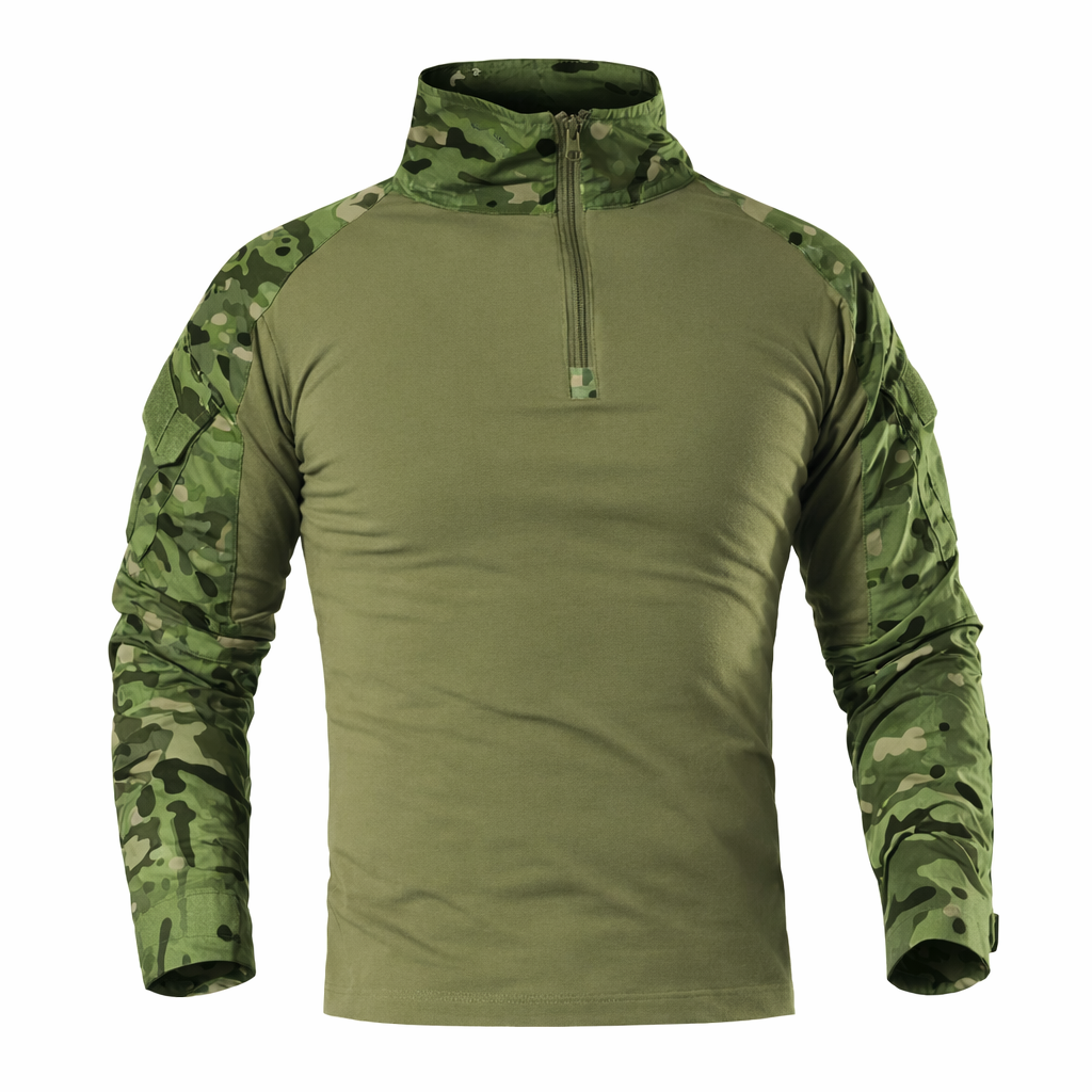 Outdoor Tactische Wandelen T-shirts Mannen Combat Militaire Leger CP Camouflage Lange Mouw Jacht Klimmen Shirt Katoen Sportkleding