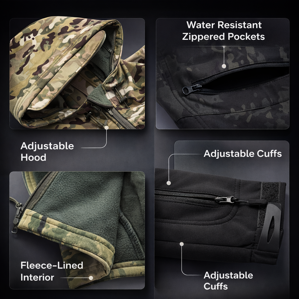 Lurker Shark Skin Soft Shell Tactische Jas Mannen Waterdichte Fleece Kapmantel Jacht Kleding Herfst Nieuwe Outdoor Camouflage Jas