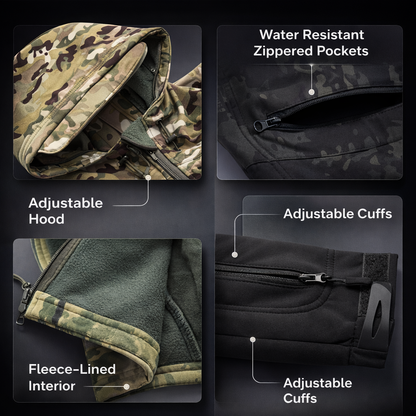 Lurker Shark Skin Soft Shell Tactische Jas Mannen Waterdichte Fleece Kapmantel Jacht Kleding Herfst Nieuwe Outdoor Camouflage Jas
