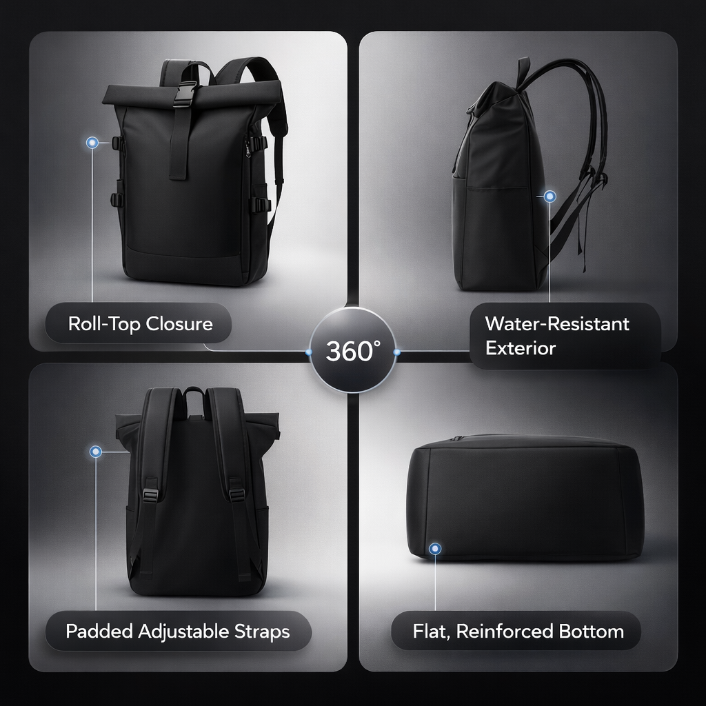 A Backpack, Durable Laptop Backpack with Laptop Compartments, Multiple Pockets, and Adjustable Shoulder Straps - Spacious Interior Space Suitable for Business and Travel, Casual Backpack, Travel Backpack, Fashion Backpack