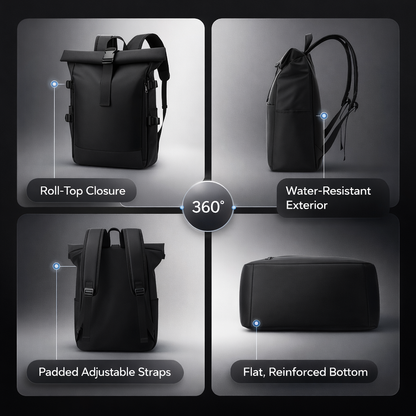 A Backpack, Durable Laptop Backpack with Laptop Compartments, Multiple Pockets, and Adjustable Shoulder Straps - Spacious Interior Space Suitable for Business and Travel, Casual Backpack, Travel Backpack, Fashion Backpack