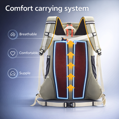 40L Hiking Backpack, Lightweight Travel Backpack, Outdoor Hiking Backpack with Rain Cover, Hiking Backpack for Women and Men, Camping Backpack, Hiking Backpack, Lightweight, Suitable for Travel, Hiking, Hiking, and Large Capacity