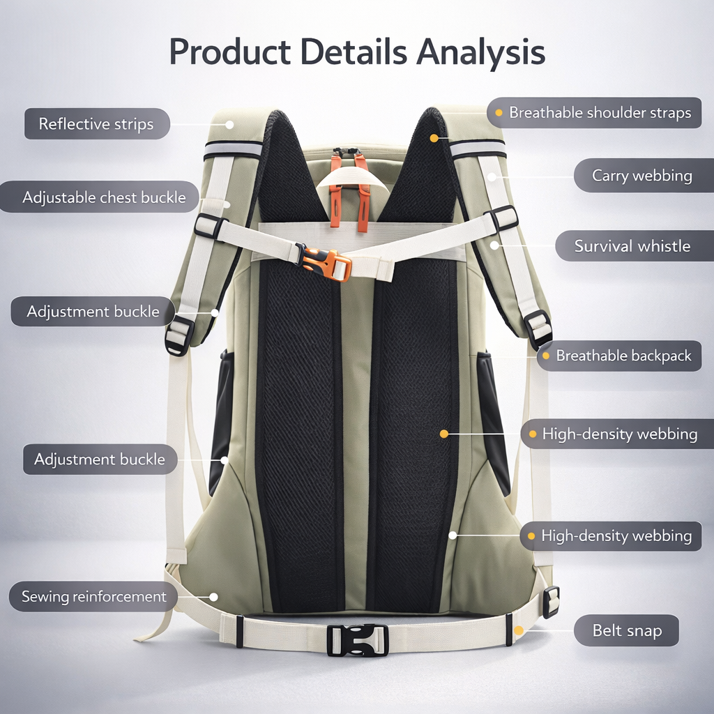 40L Hiking Backpack, Lightweight Travel Backpack, Outdoor Hiking Backpack with Rain Cover, Hiking Backpack for Women and Men, Camping Backpack, Hiking Backpack, Lightweight, Suitable for Travel, Hiking, Hiking, and Large Capacity