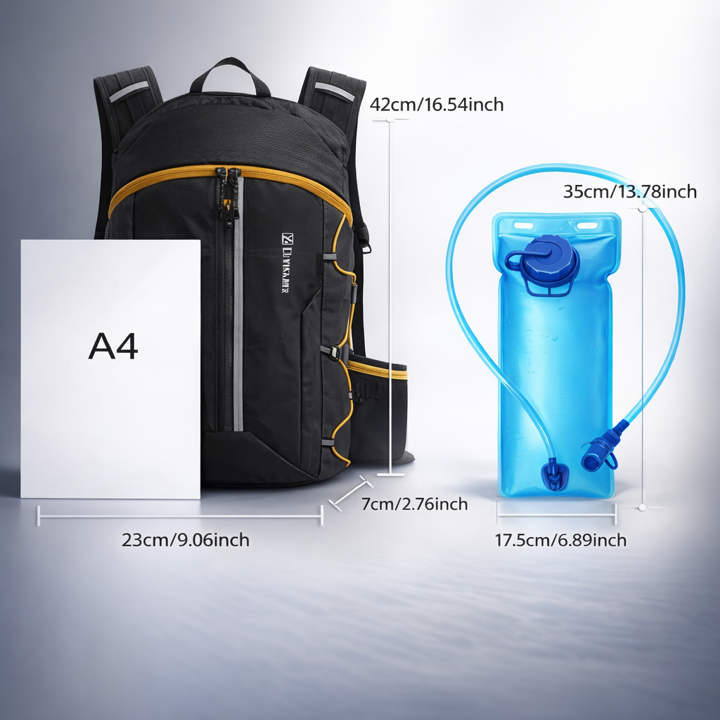1/2pcs: (Single Backpack) or (Backpack + 2-liter Water Bag), Two Options. A Lightweight Outdoor Water Bag Backpack, Suitable for Running, Hiking, Cycling, Etc. It Features a Mesh Ventilation Design. Marathon Water Bag Backpack.